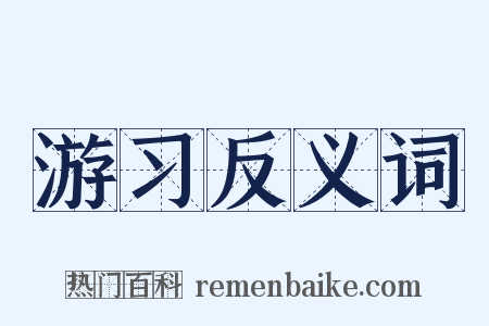 游习反义词是什么意思的图片